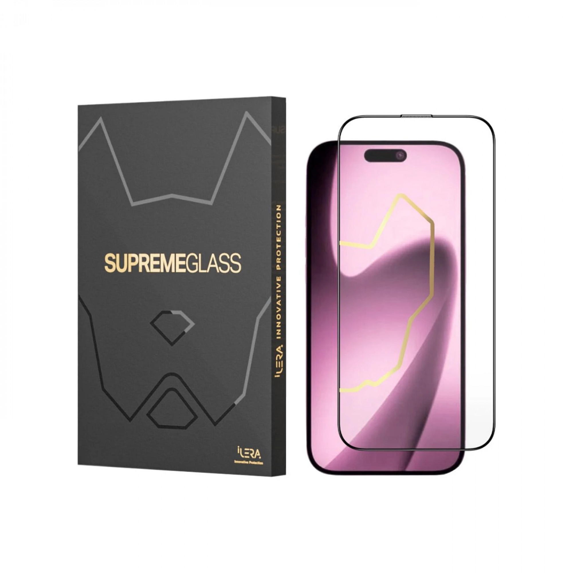 Защитное стекло iLera iPhone 17 Pro Max Black